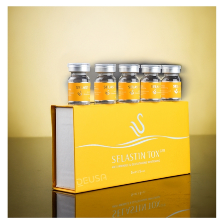 Selastin TOX GF11, solución de mesoterapia y tratamiento antiedad profesional para regeneración cutánea avanzada disponible en DEUSA.