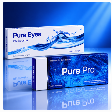 Pure Pro y Pure Eyes, skin boosters de polinucleótidos para regeneración celular avanzada, distribuidos por DEUSA.