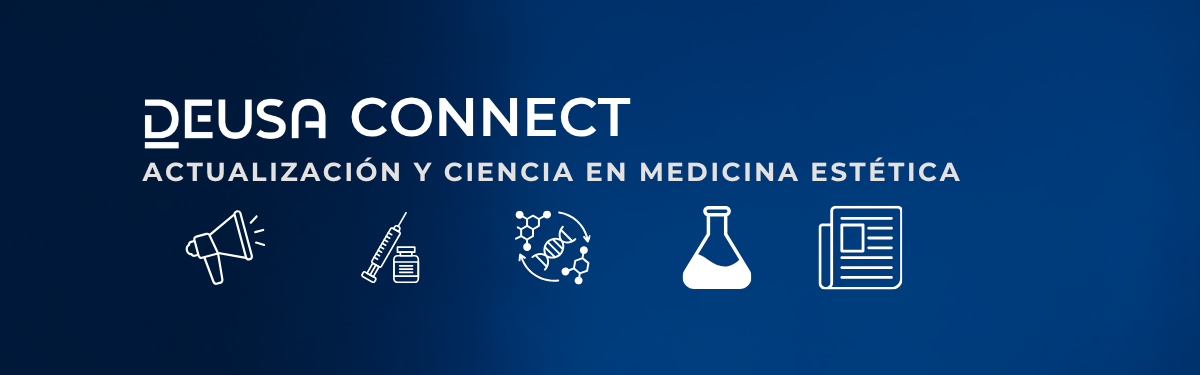 Banner de Deusa Connect sobre actualización, ciencia e insumos de medicina estética en Chile